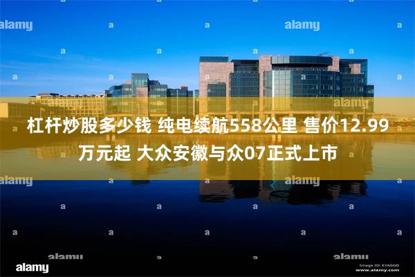 杠杆炒股多少钱 纯电续航558公里 售价12.99万元起 大众安徽与众07正式上市