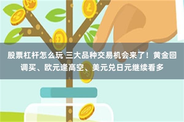 股票杠杆怎么玩 三大品种交易机会来了！黄金回调买、欧元逢高空、美元兑日元继续看多